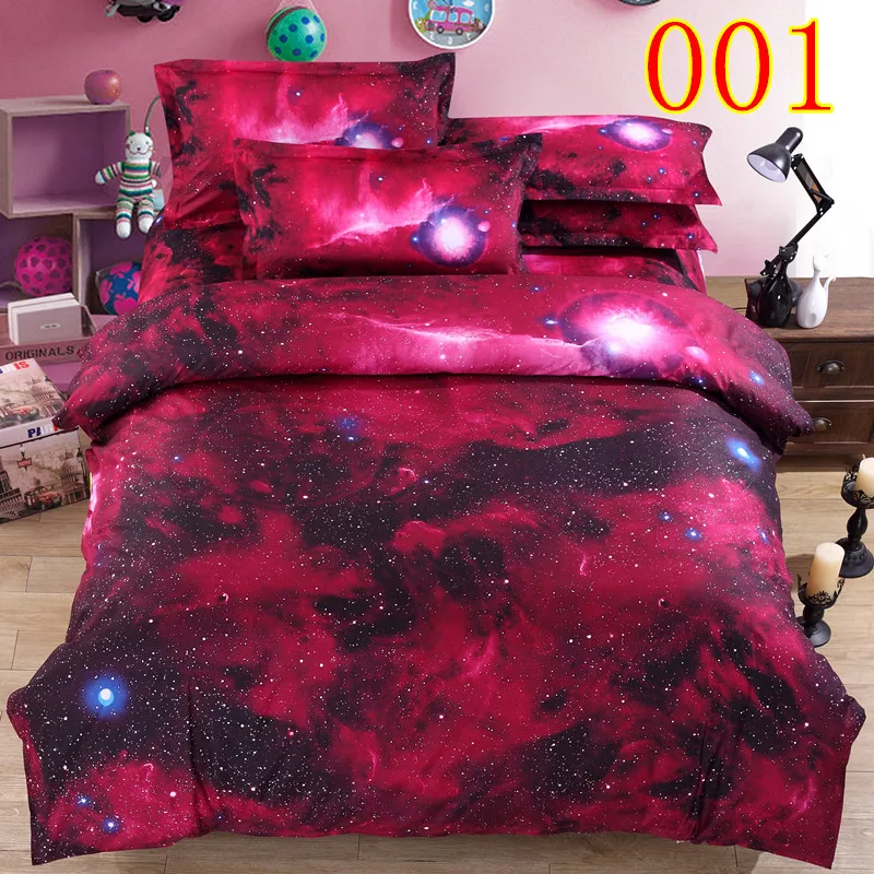 

Direct Selling Starry Personalized Bedding, European and American 3D Four-piece Suit, Printed Bed Linen, Home Textile