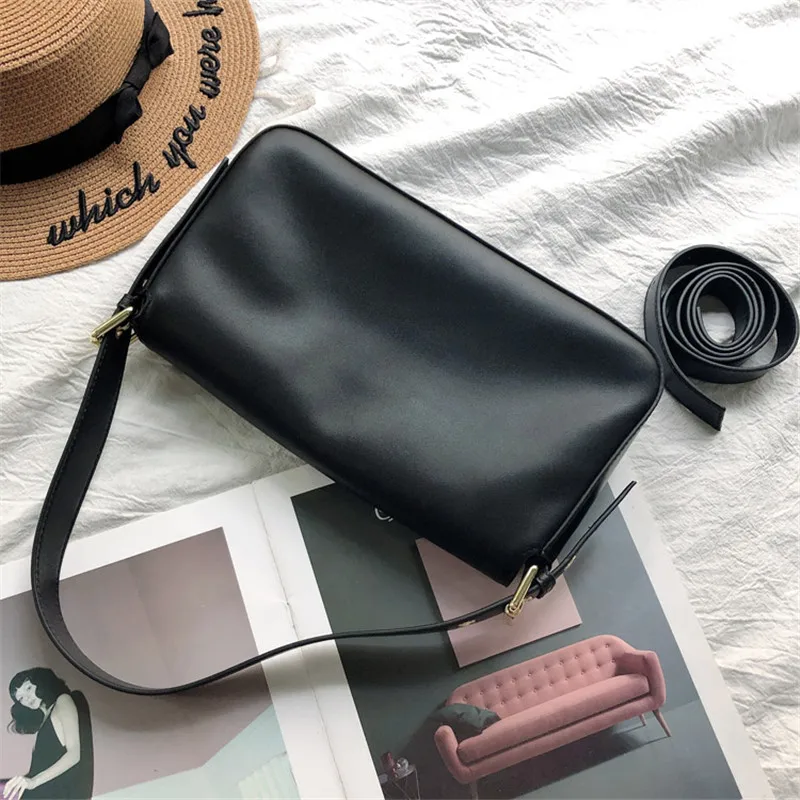 Женская сумка-мессенджер из натуральной кожи с двумя ремнями в стиле ретро 2019 |