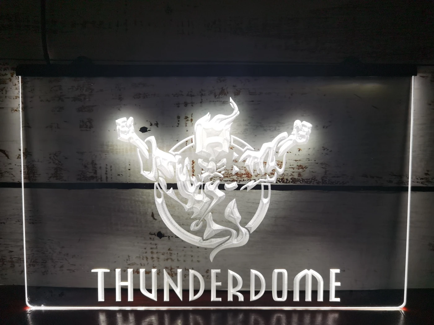 Buy thunderdome ghost 3 size bar pub club 3d signs led neon light sign home decor crafts on