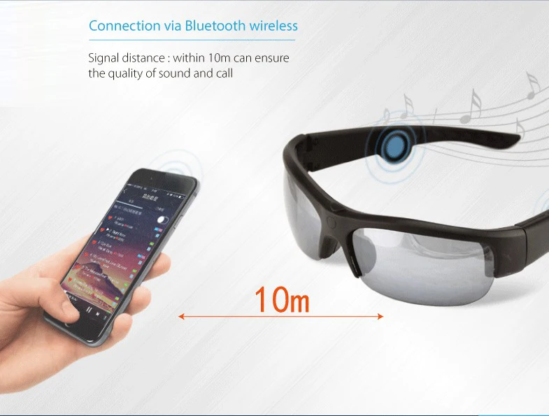 Новейшая модель 6B Bluetooth гарнитура Солнцезащитные очки Музыка микрофон костная