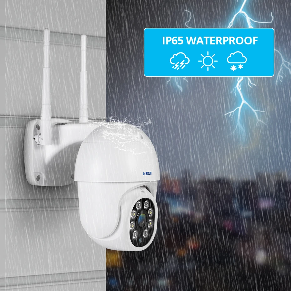 

Latest Kerui W18 Wireless Wifi GSM Home Alarm Kit APP Control Burglar Alarm System Solar Camera 3MP outdoor Cam Smoke Sensor