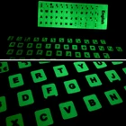 Флуоресцентные наклейки на клавиатуру, светящаяся Водонепроницаемая Защитная пленка для клавиатуры