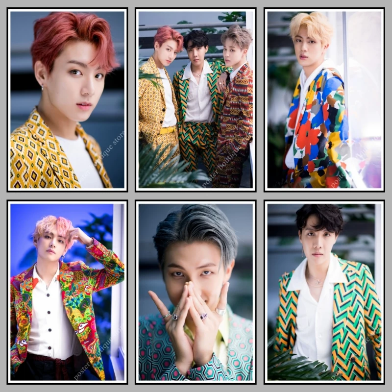Kpop Bangtan boys poster jungkook rm v jimin jin suga j hope 2019new decoration painting hd фото наклейка для стены