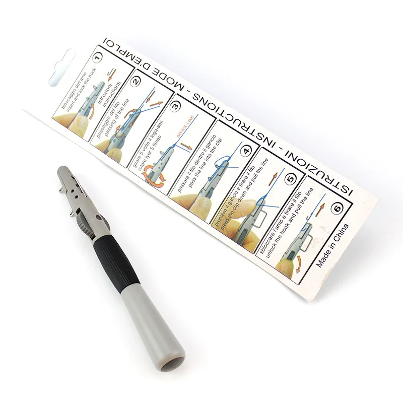 

1PCS ABS Tie Hook Manually Fish Hook Wire Knotter Line Fishing Tackle Fast Tying Knot Fast Tie Tying Knot Tool MVI-ing