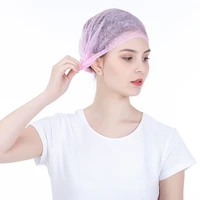 non woven disposable elastic pleated dust hat women men shower caps for spa hair cap salon bathroom barbershop hotel