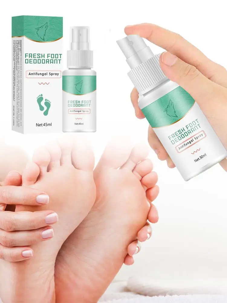 Антибактериальный спрей против запаха ног дезодорант травяная эссенция зуда