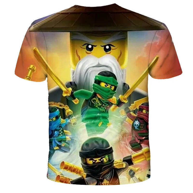 

3D Boys T-shirtsSummer Kids Ninjago T Shirts Cartoon anime fashion Boy Girl tshirt Costume Boy Clothes Children Clothing 4T-14T