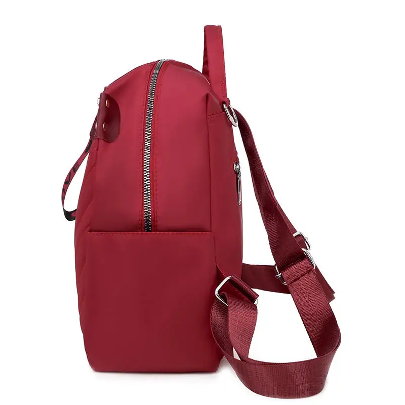 New fashion striped Oxford Anti-theft backpack women love zipper lady student school shoulder bag for girls |