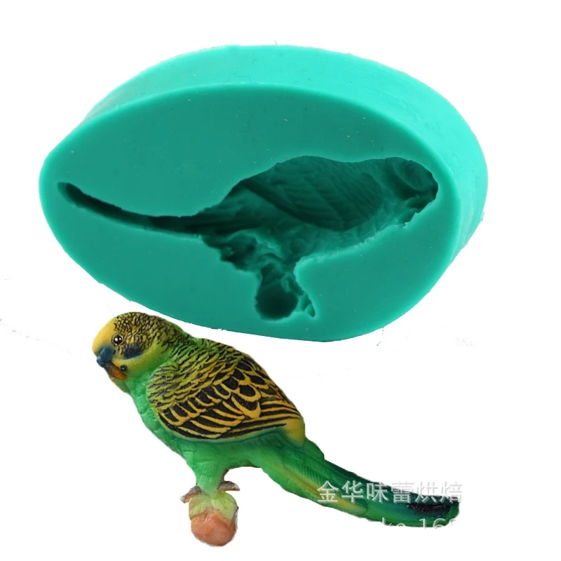 Силиконовая форма в виде попугая шоколада птицы помадка конфеты сделай сам