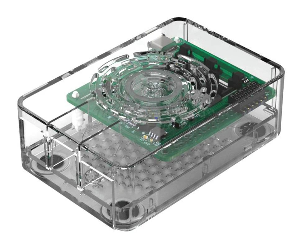 Чехол в сборе для Raspberry Pi 4 Model B Power Hat PCB пластик черный/белый/прозрачный/красный