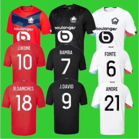 

LOSC Lille New 2020 2021 soccer jerseys DAVID FONTE BAMBA YAZICI football shirt 20 21 Lille Olympique JIKONE