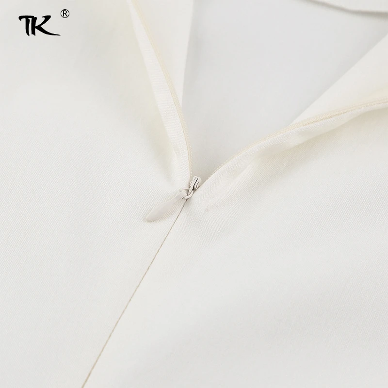 

Short Lantern Sleeve Summer Dress Woman Sheath White O-Neck High Waist Tight Girdle Dresses For Women 2021 Office Lady Elegant