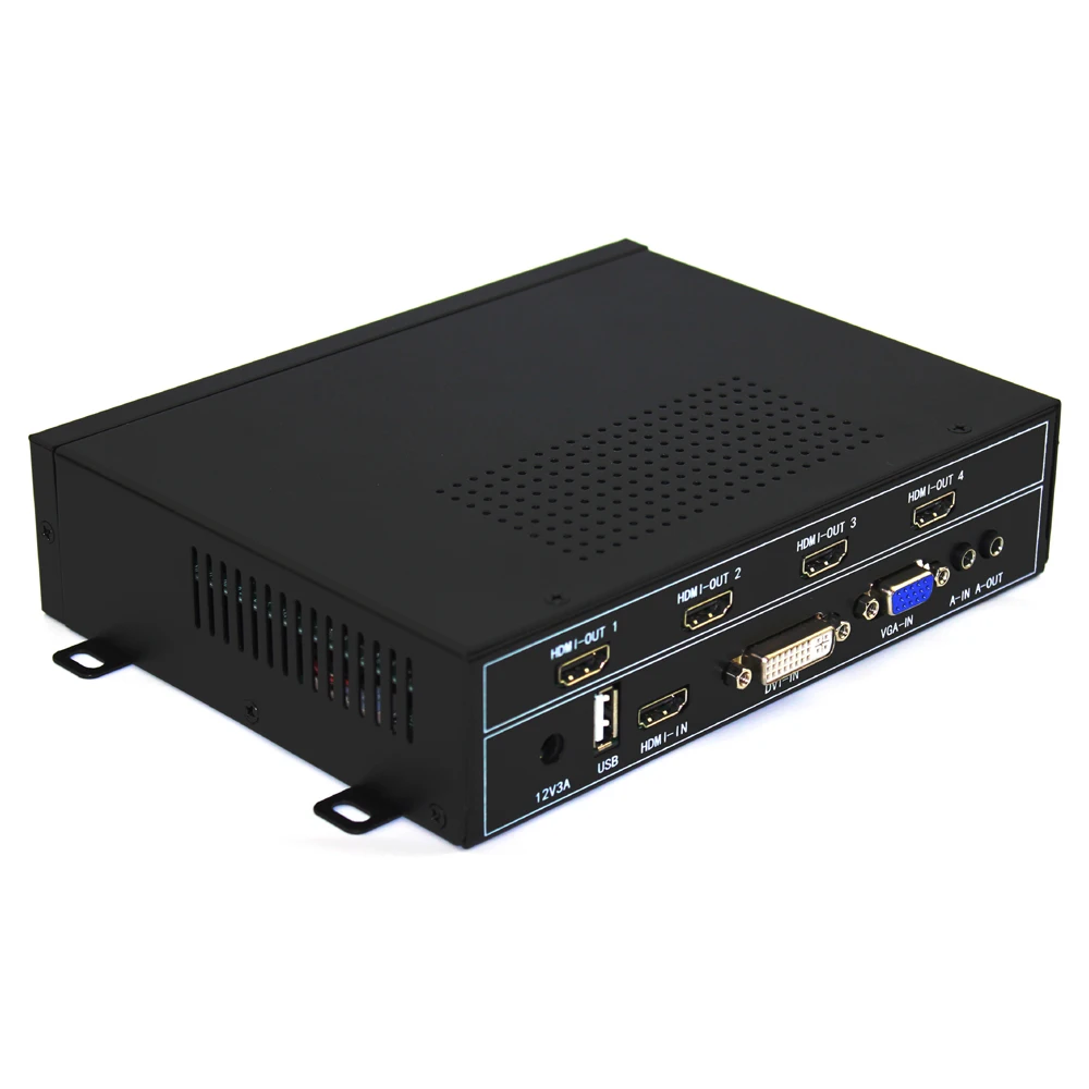 ISEEVY видеоконтроллер настенный 2x2 HDMI DVI VGA USB видеопроцессор для 4 ТВ Сращивание
