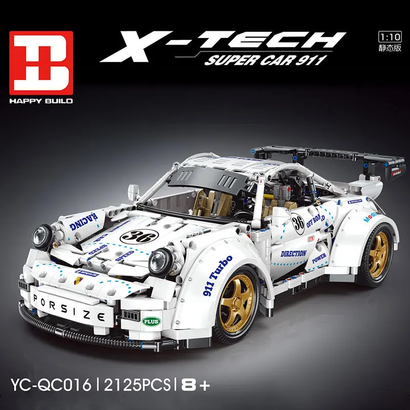 

Technical Series RC The Widebody Super Race Car 2125pcs Model Creative Assembly Building Blocks Bricks Toys Kids Birthday Gifts