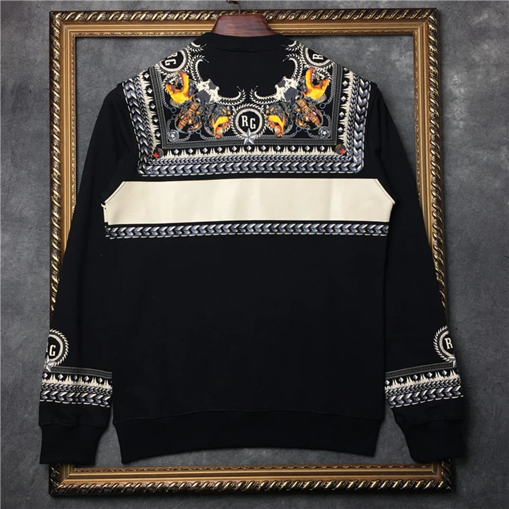 Мужские толстовки DUYOU без капюшона зимняя теплая плотная верхняя одежда