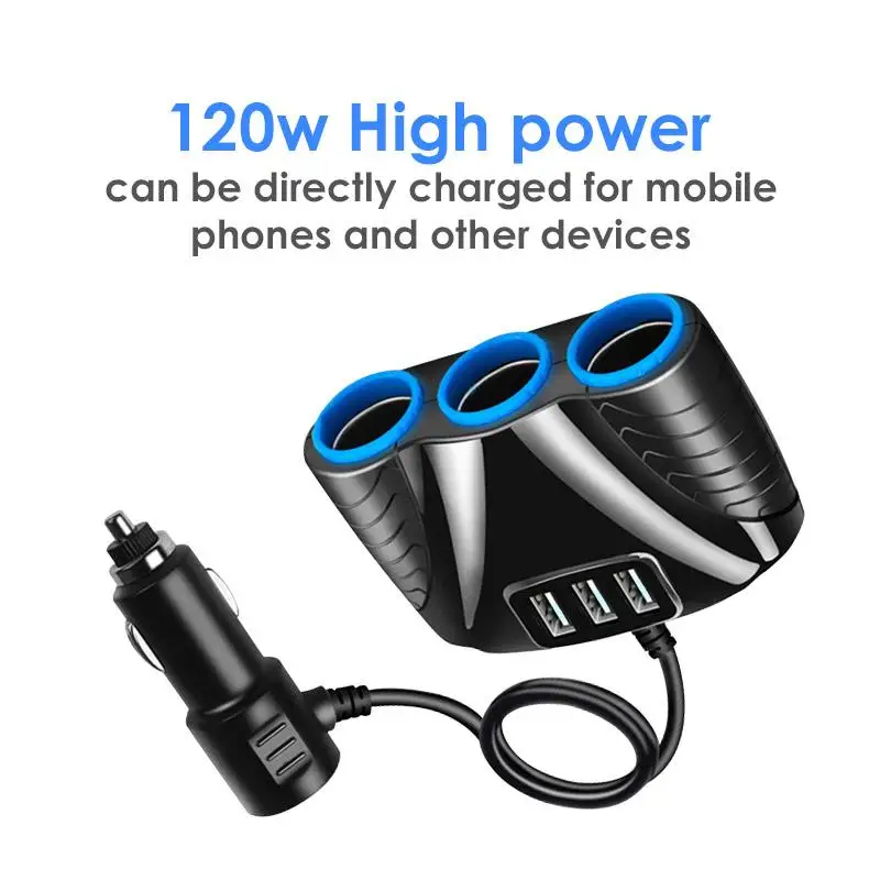 Адаптер для прикуривателя с несколькими USB-портами автомобильное зарядное