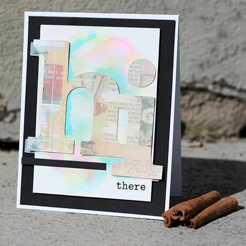 Штампы Hi Word для изготовления открыток штампы скрапбукинга металлические