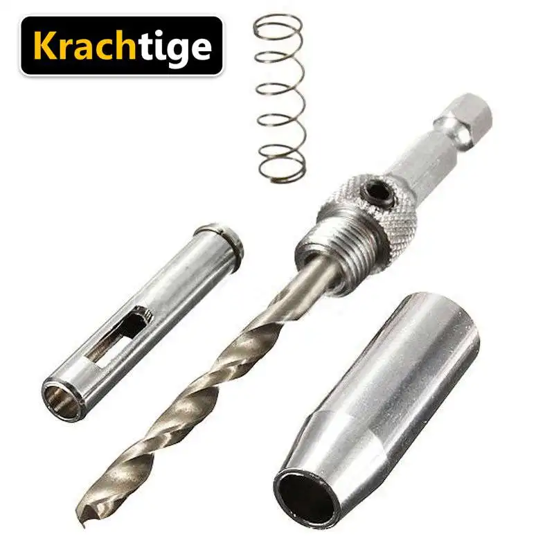 Krachtige 4 шт. сверла Инструменты дырокол HSS Самоцентрирующийся шарнир аппаратные