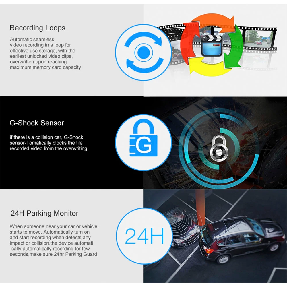 4K Dash cam 12 дюймов потоковый медиа зеркало заднего вида 2160P со сверхвысоким