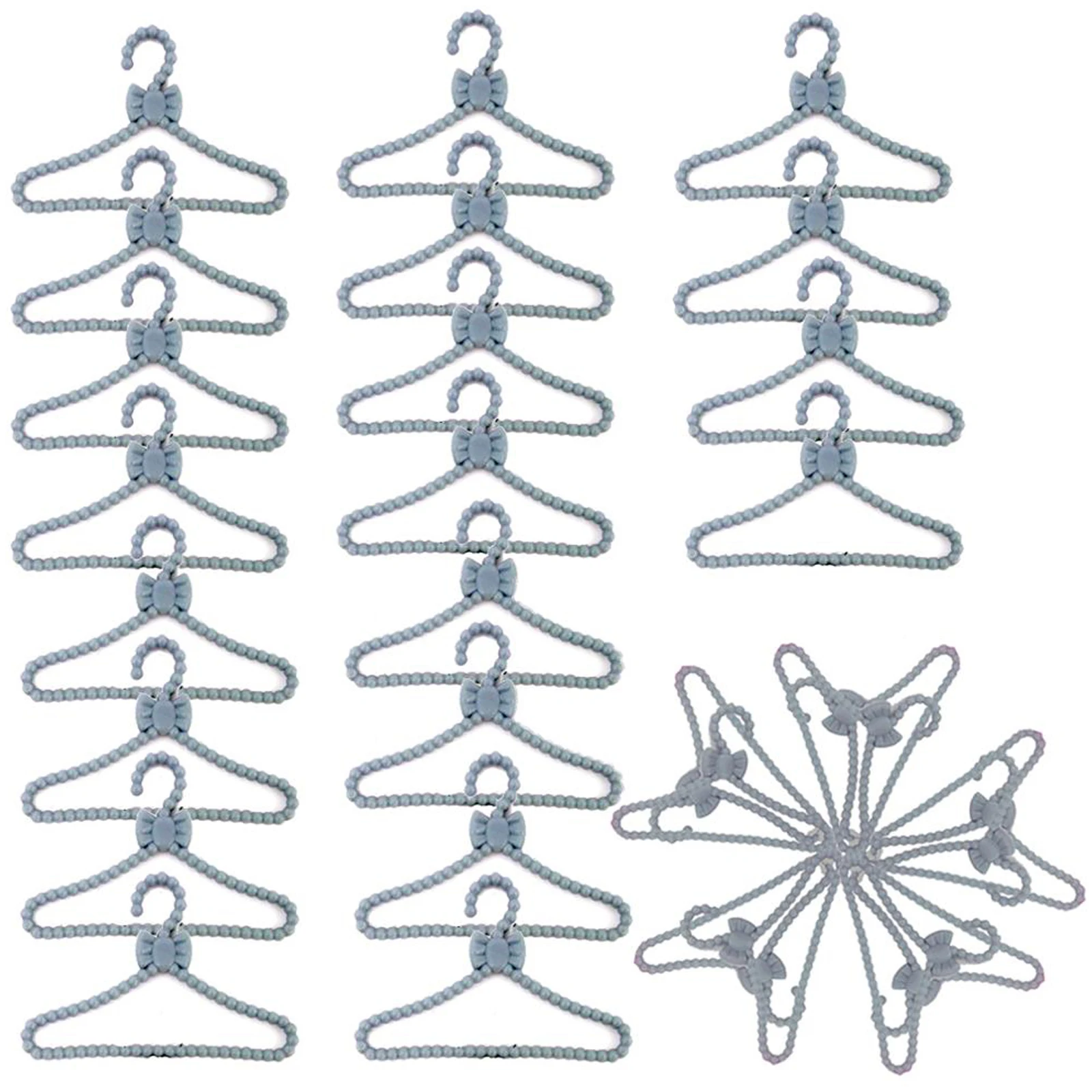 20 шт./партия Мини Серый вешалки Милая рубашка с длинным рукавом куртка штаны