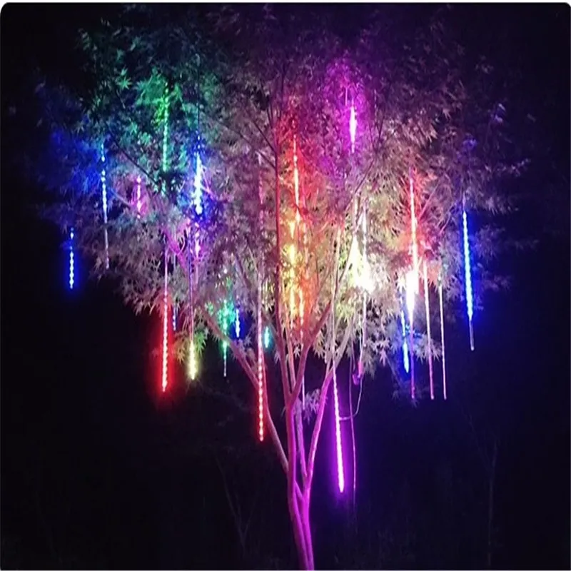 Световые нити светодиодные водонепроницаемые для уличного декора 20/30/50 см|shower rain