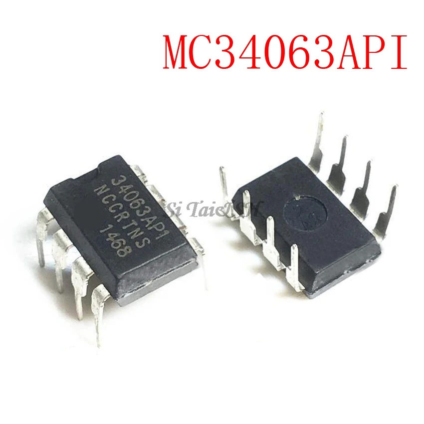 10 шт. MC34063API DIP8 MC34063AP1 DIP MC34063 34063API DIP-8 новый и оригинальный IC | Электронные
