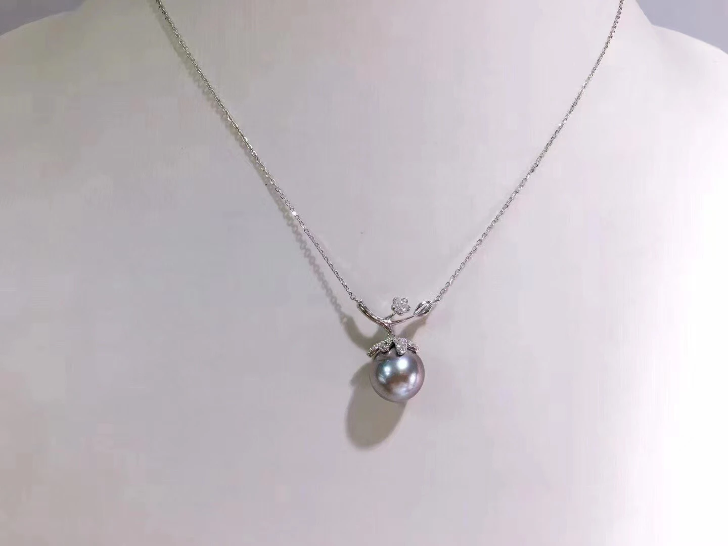 

New Arrival 925 Silver Necklace Chain with Pendant Mountings Findings Jewelry Parts Fittings Accessories for Pearls