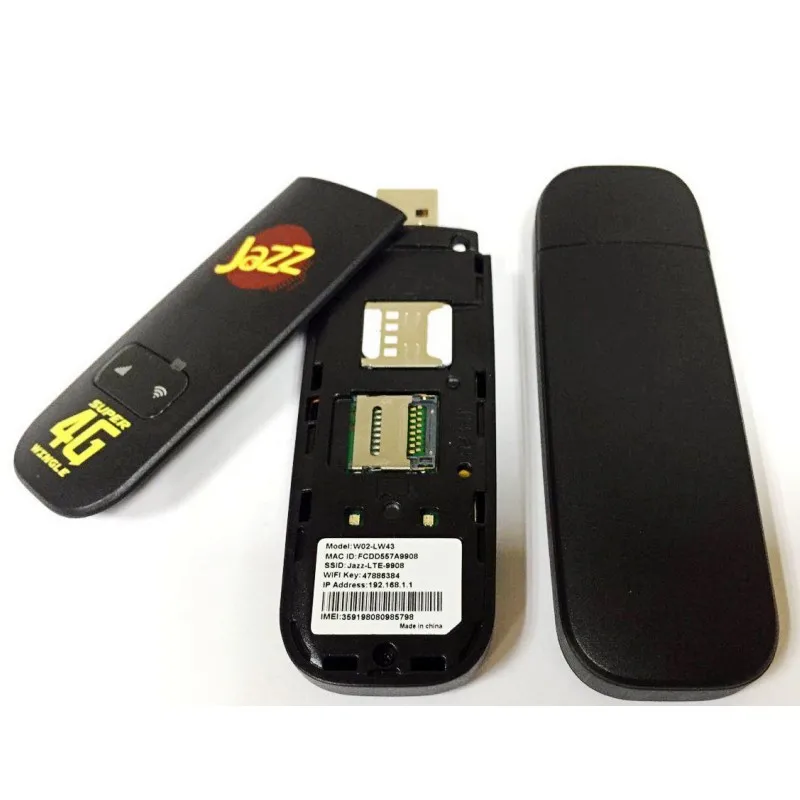 Лот из 500 шт разблокированный Jazz W02-LW43 4g lte ufi wifi модем usb dongle Беспроводной маршрутизатор wingle с sim-слотом PK для huawei e8372 e