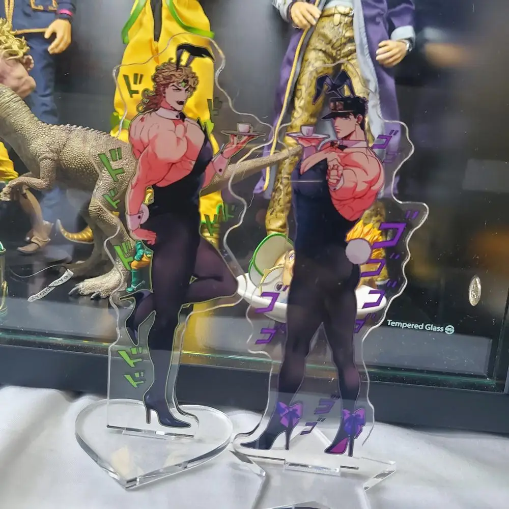 

Anime JoJo Bizarre Adventure Kujo Jotaro Dio Brando Display Stand Decal Desk Acrylic Stand Figure Bunny Girl Cosplay Gift