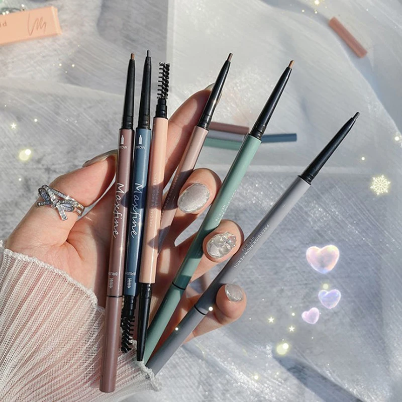 

6Colors Eyebrow Pen Ultra Fine Triangle Eyebrow Pencil Precise Brow Definer Long Lasting Waterproof Blonde Brown Eye Brow Makeup