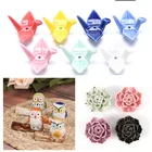 Новинка; 1 предмет цветок лотоса Форма Adeeing Керамика Ладан горелки ручка держатель горелка для благовоний в виде лотоса Ладан горелки золоуловителя пластина