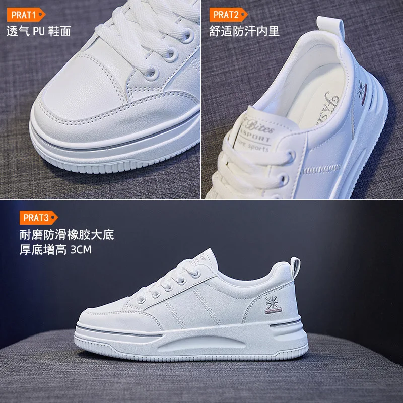 Ins han edition white shoe female tide fall 2021 new web celebrity students sandals tidal platform platform shoes 2157
