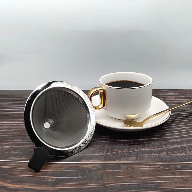 Фильтр для кофе из нержавеющей стали держатель металлическая сетка Воронка