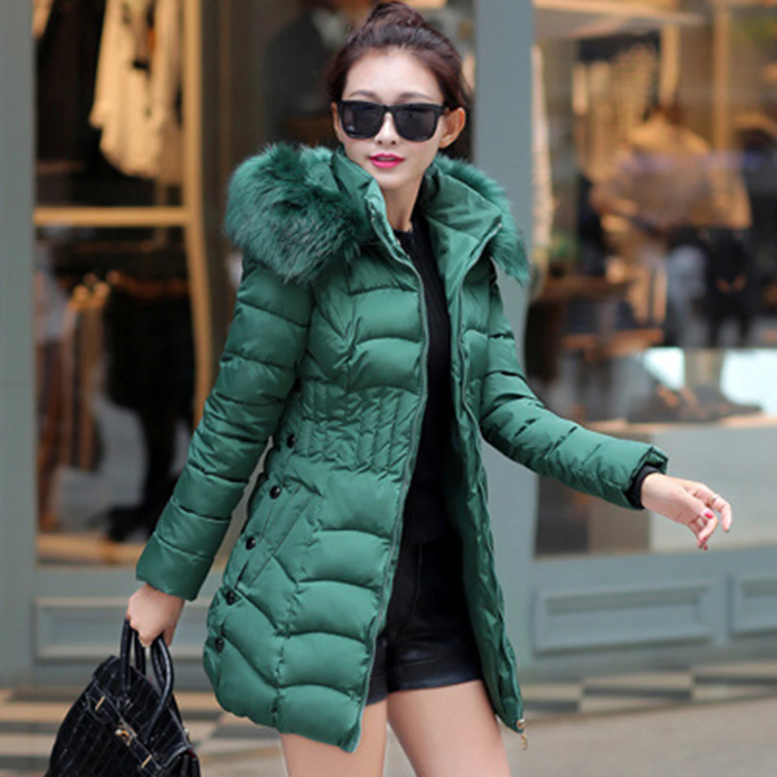 Дешевая распродажа! Женский новый зимний пуховик Женское пальто Длинная Верхняя