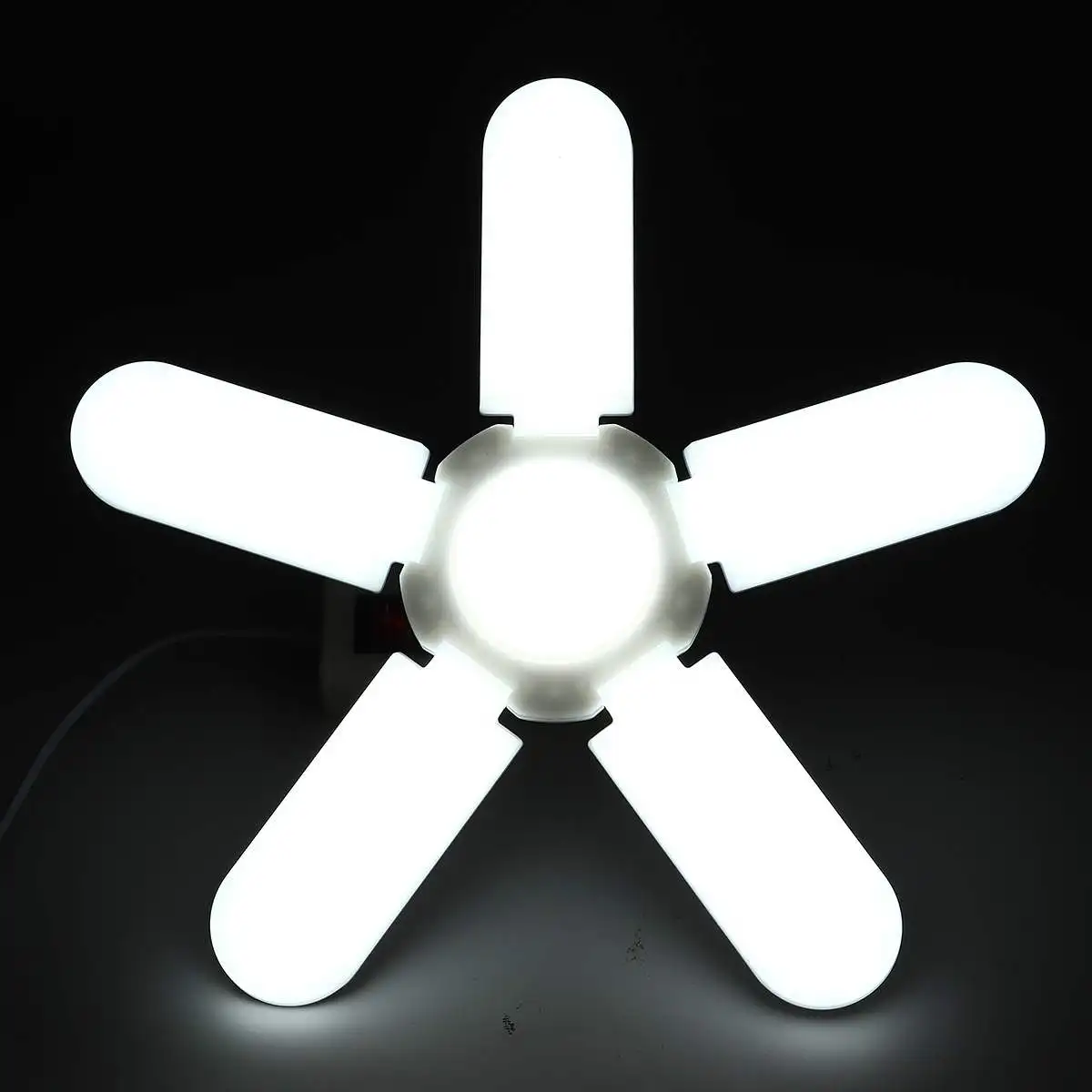 

75W Deformable Industrial Lighting E27 Led Fan Garage Light Super Bright 20000LM 2835 Led High Bay Industrial Lamp for Workshop