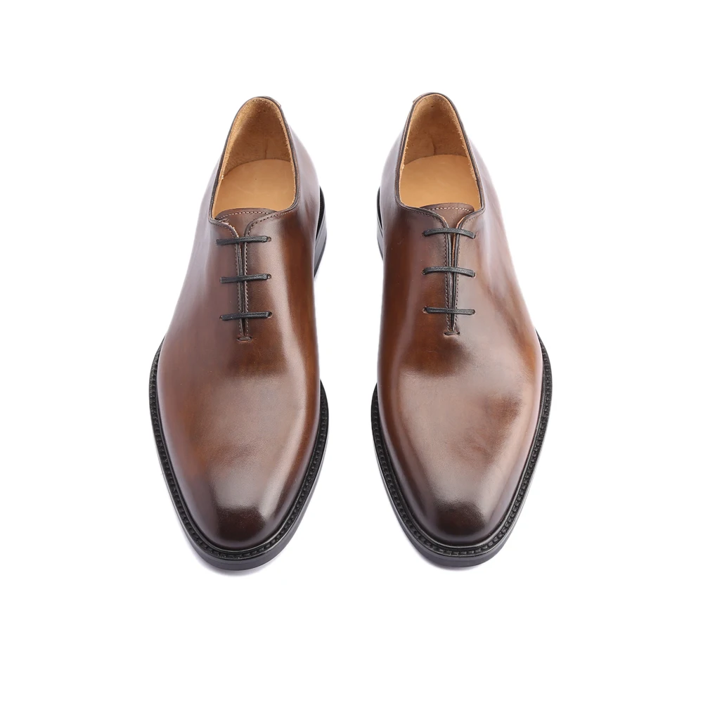Классические мужские туфли из натуральной кожи винтажные Ретро-туфли ручной