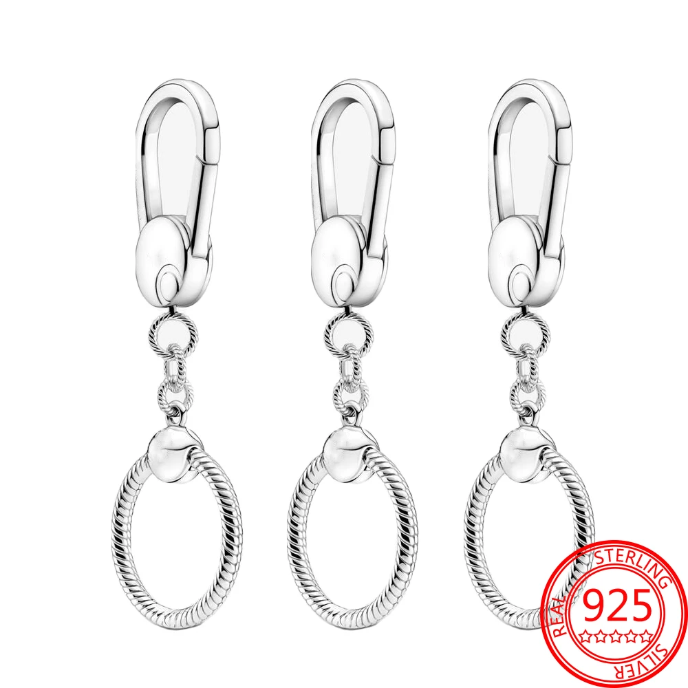 Реальные женские серебряные брелоки для покупок маленькая сумка | Украшения и