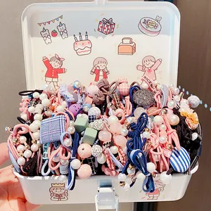 Резинки для волос женские разноцветные, 8122025 шт.компл., с жемчугом