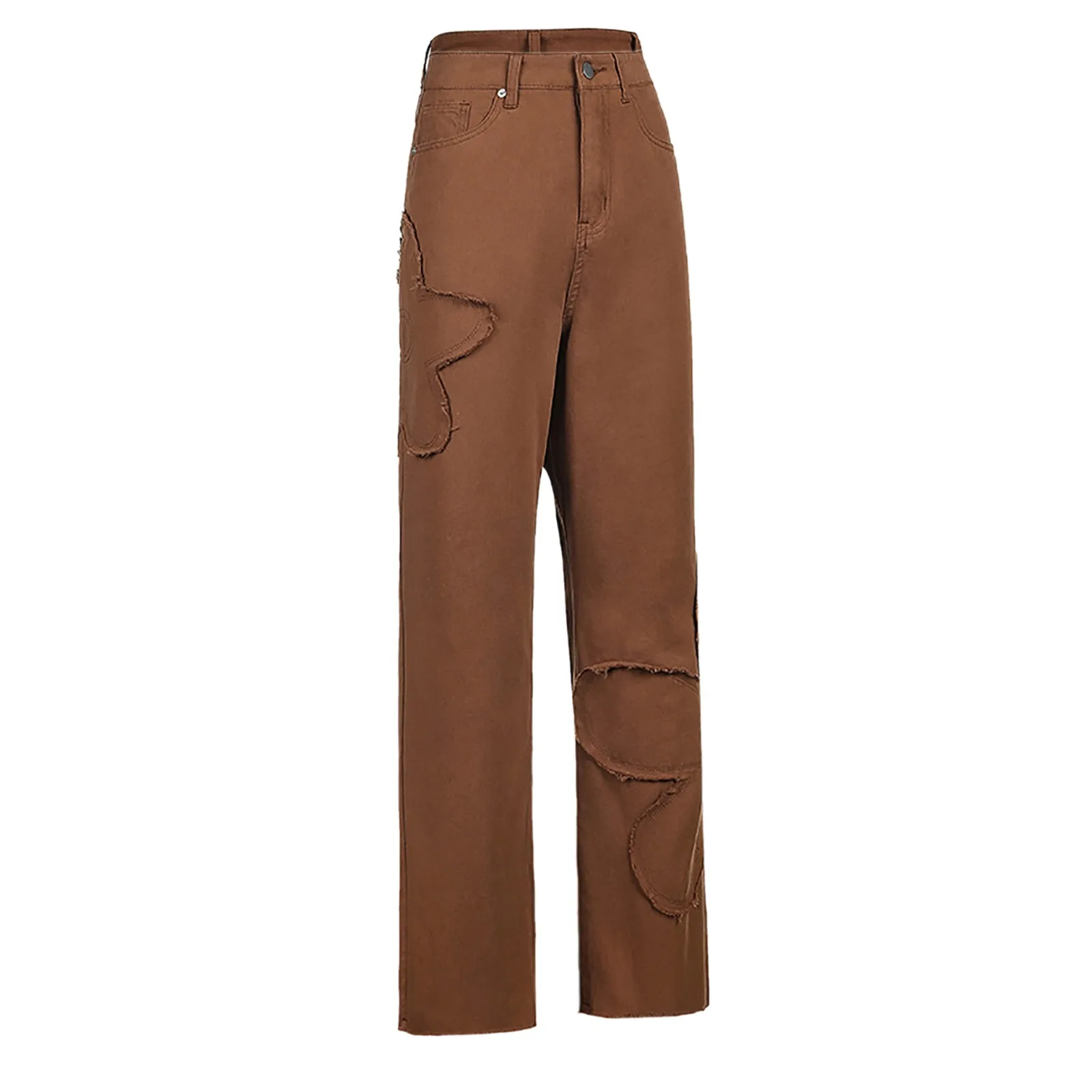 Женские винтажные брюки SAGACE 2021 однотонные джинсы с высокой талией женские