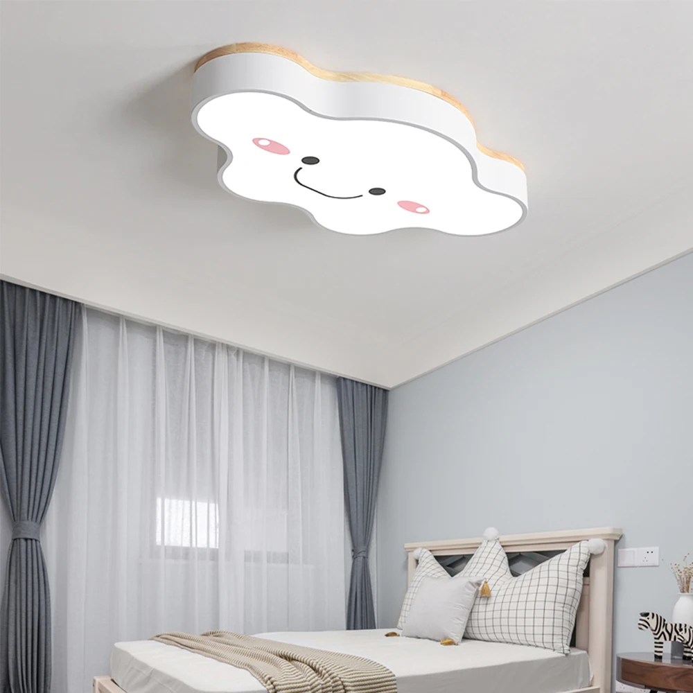 современная светодиодная облако светильник потолочный с пультом скандинавская