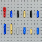 Технические детали, строительные блоки, соединительный штифт, поперечная ось MOC, классический автомобиль, кран, серия, блоки, игрушки для детей