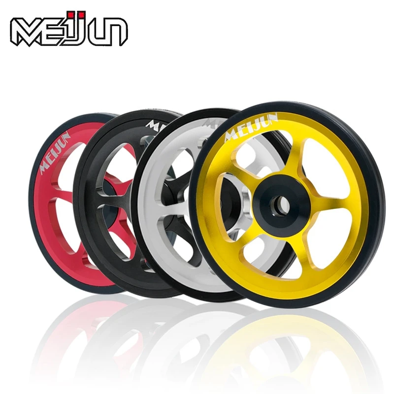 

MEIJUN Bicycle Easy Wheel for Brompton Folding Bike Aluminum Alloy Bike Push Easy Wheels Accessory