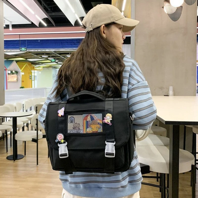 Модный женский школьный рюкзак в японском стиле милая женская сумка на плечо для