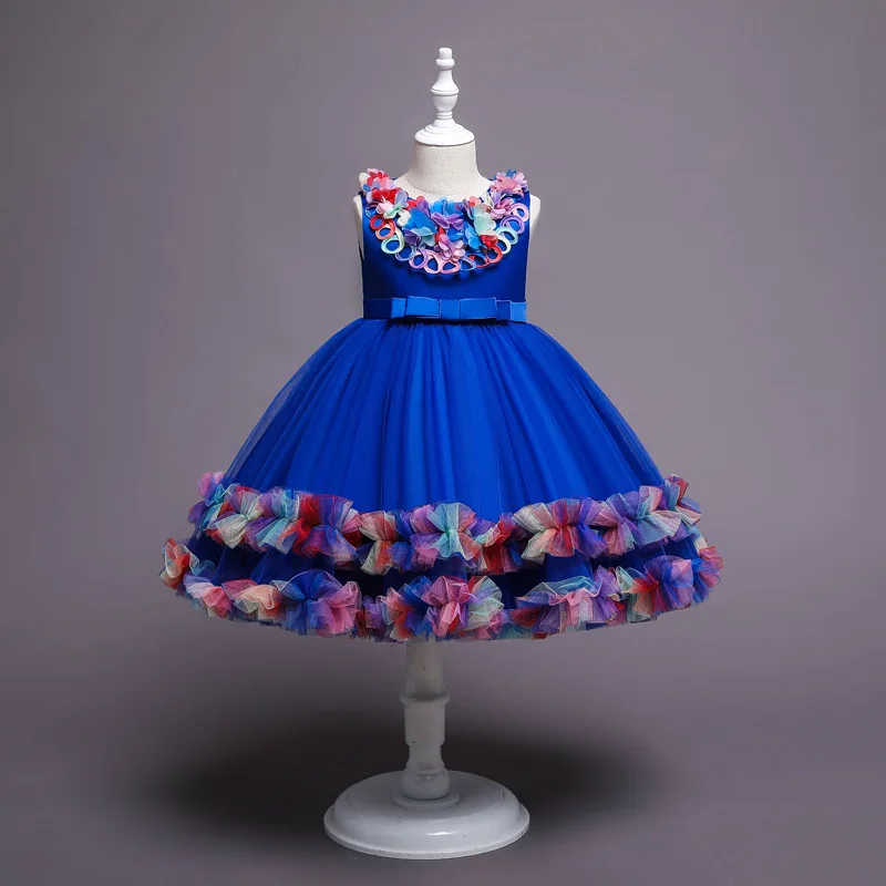 

Children's dress summer girls evening dress poncho Princess Dress Girls' performance birthday party evening dress
