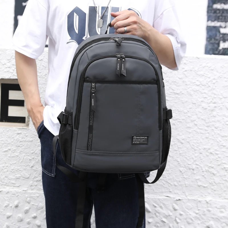 Черная школьная сумка для студентов Молодежный треккинг спортивный рюкзак