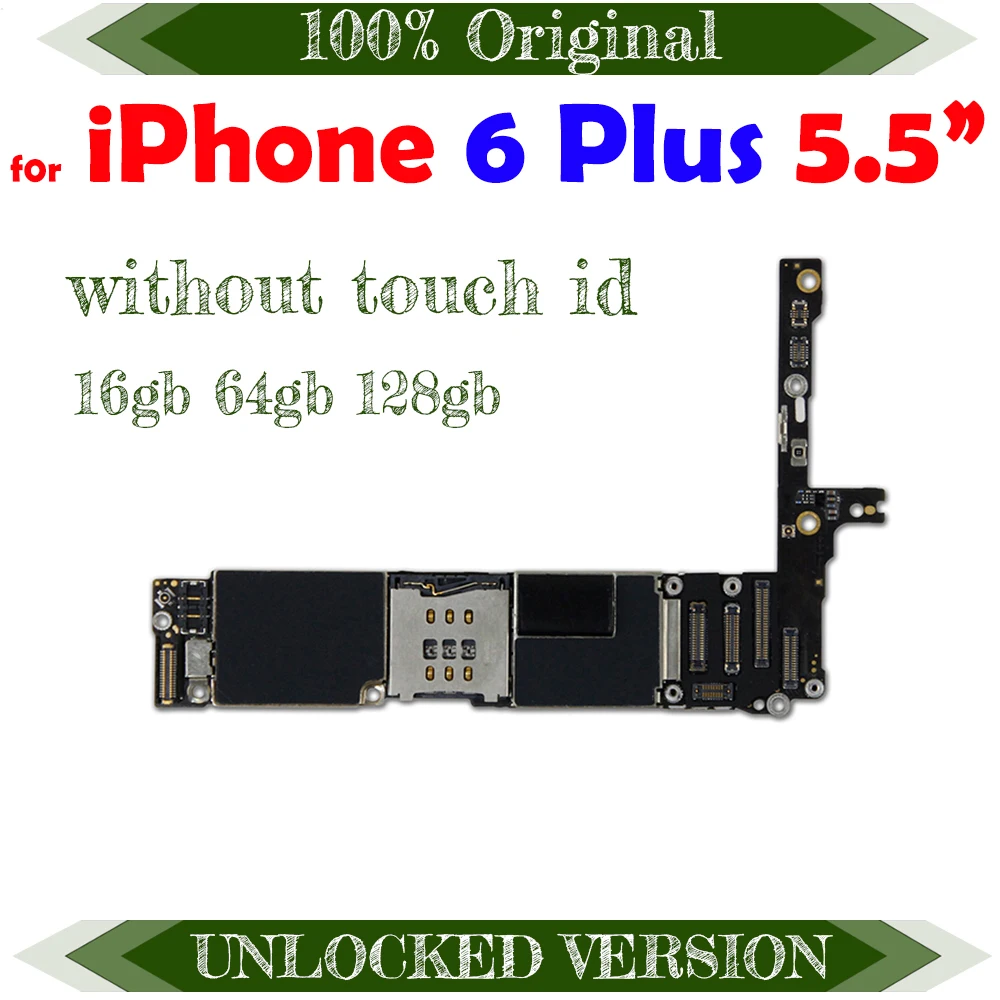 Основная Логическая плата для iPhone 6 Plus разблокированная не блокированная