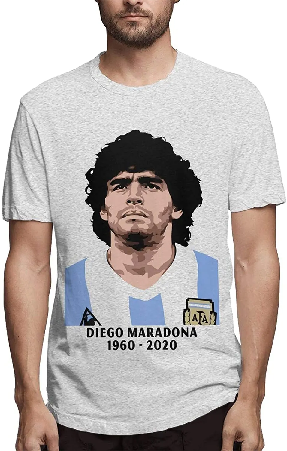 

2021 Summer Men's T-shirt Diego Maradona 1960-2020 Printed Pattern Street Hip-hop Casual Cool O-neck Cotton High-quality T-shirt