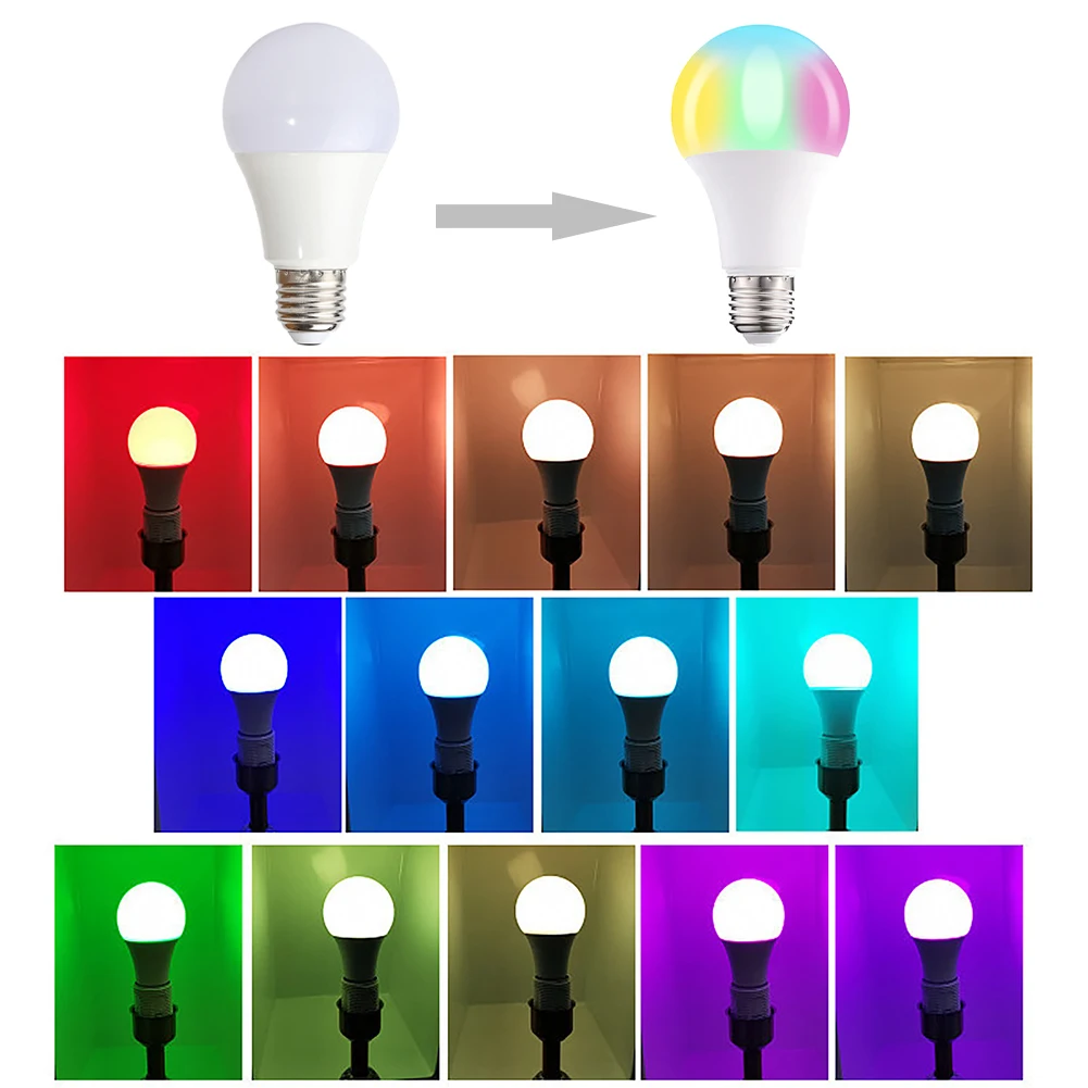 

Светодиодная лампа RGB, меняющая цвет вечерние Вт, с пультом ДУ