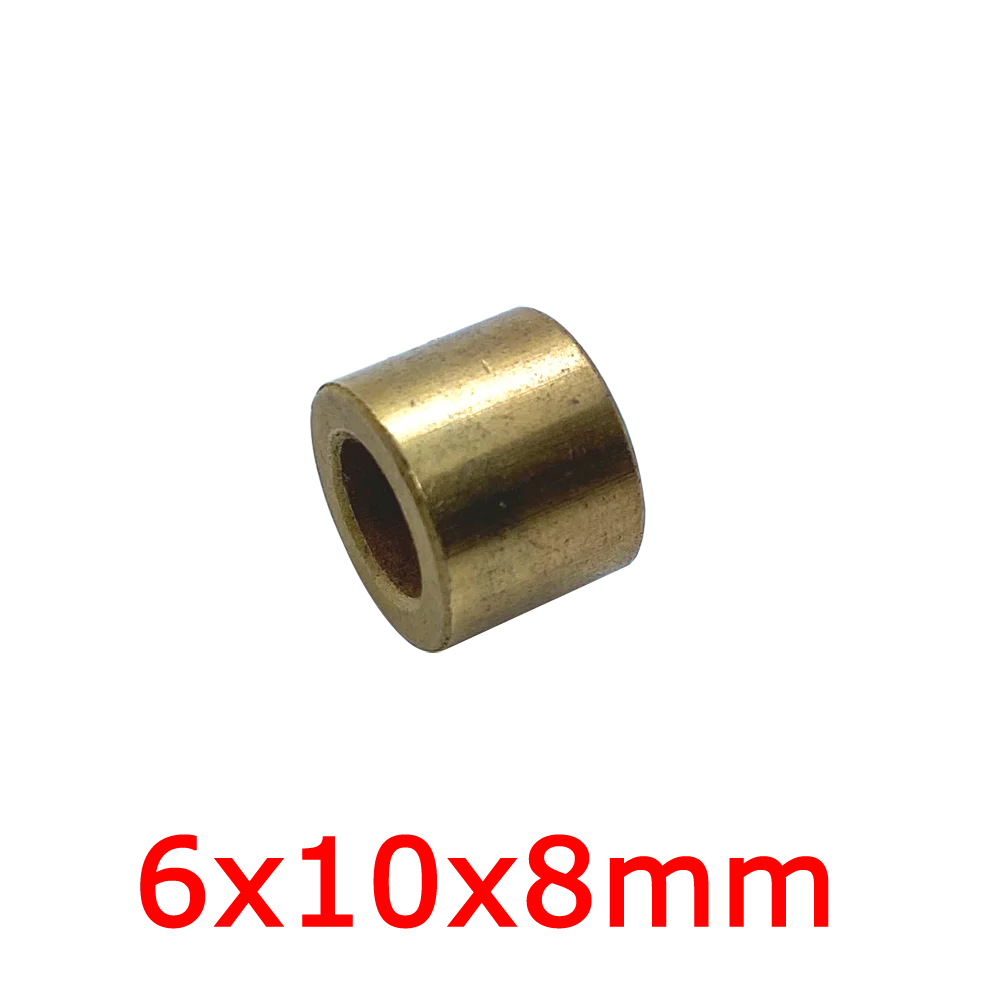 6x10x8 мм 5 шт./лот SAE спеченное масло PM Бронзовый подшипник 6 шпиндель латунная