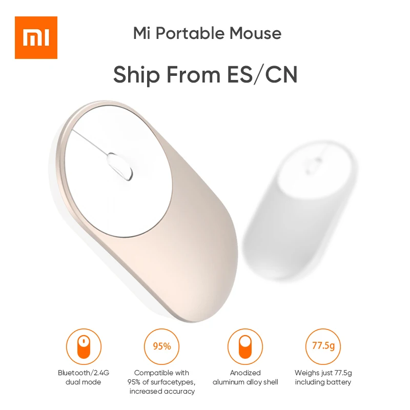 Мышь Компьютерная Xiaomi Mi Беспроводная оптическая 4 0 RF 2 ГГц два режима|Мыши| |